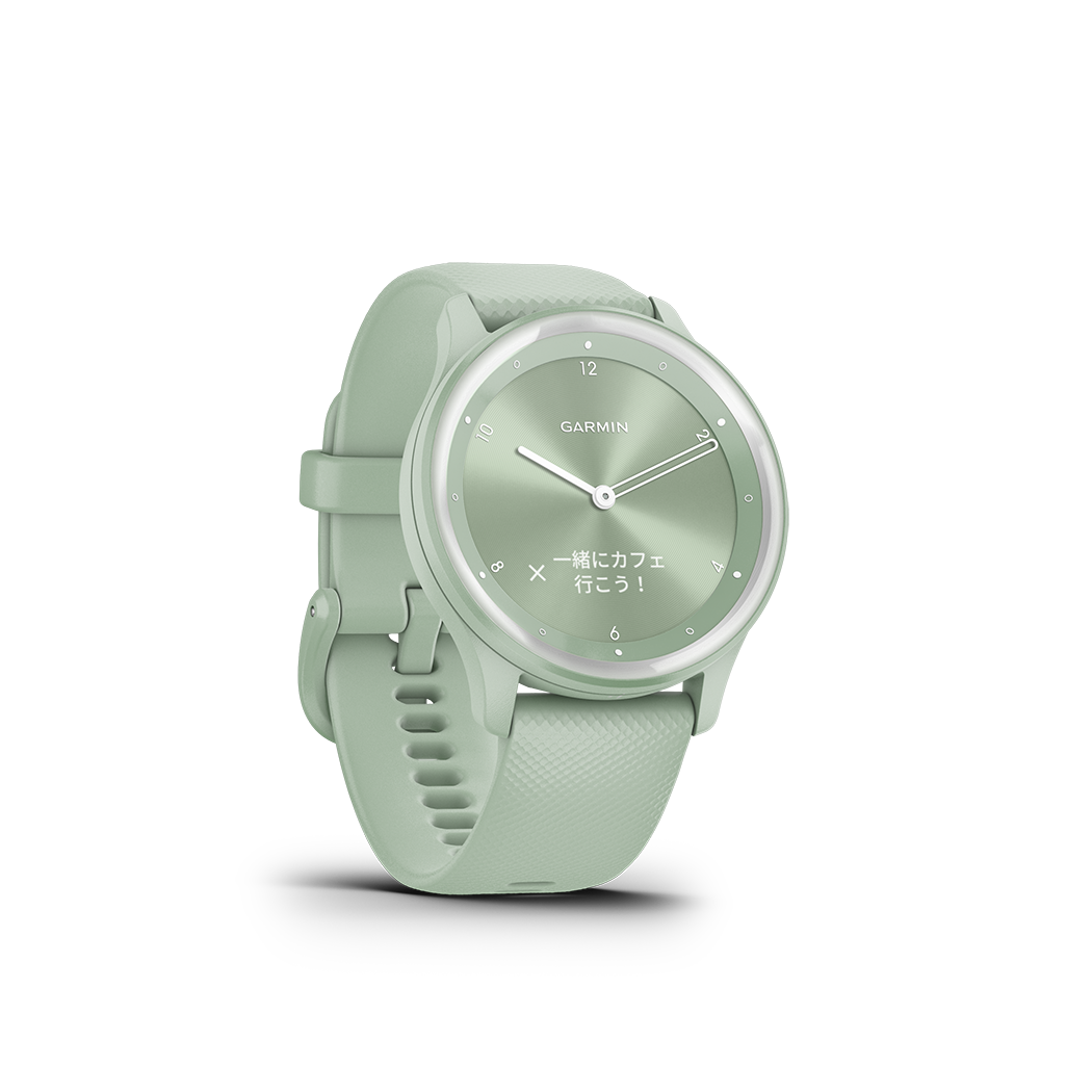 A.M.I ネットブティック / 【ガーミン国内正規品】vivomove Sport Silver / Cool Mint 010-02566-43