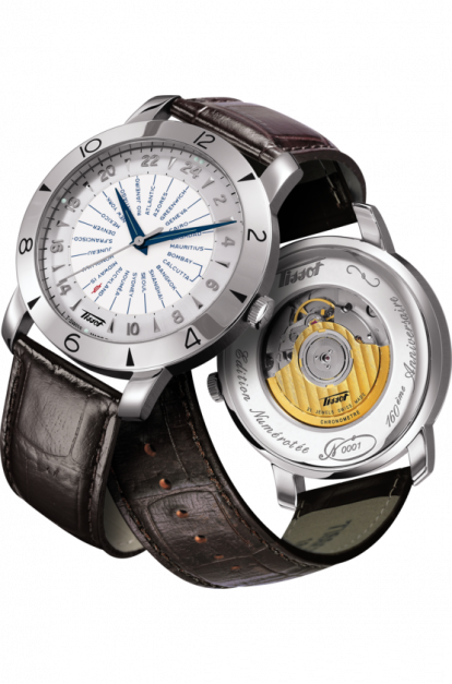 ベルトも比較的良い状態ですティソ ヘリテージ 創業160周年記念モデル ワールドタイマー 自動巻腕時計